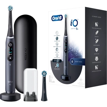 Електрична зубна щітка Oral-B iO 8N Чорна + Brush Head + TC (4210201408567) (955555915417024) - Уцінка