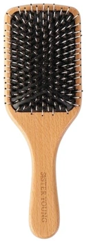 Гребінець Sister Young Vera дерев'яний з натуральною щетиною дикого кабана (5905490225849)