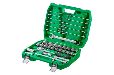 Набір інструменту Intertool 1/2" 38 од. Зелений (ET-6038SP)