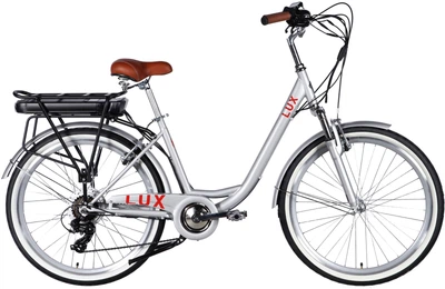 Електровелосипед Dorozhnik eLUX AM Vbr FR ST 17" 26" 36В 13А*год 500Вт 2026 Сріблястий (ELB-D-26-297)