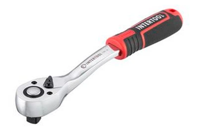 Ключ трещоточный (рукоятка с храповым механизмом) Intertool 3/8" x 72T Storm