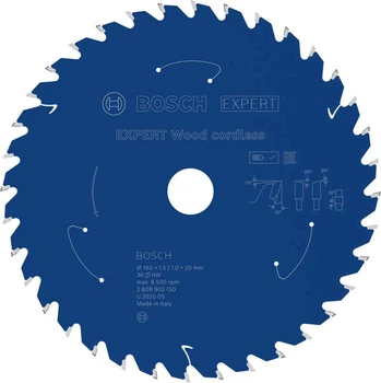 Пильный диск Bosch Expert Wood 165x1,5/1x20 мм, 36Т (2608902150)