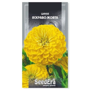 Насіння квітів Цинія Яскраво-жовта 0,5г