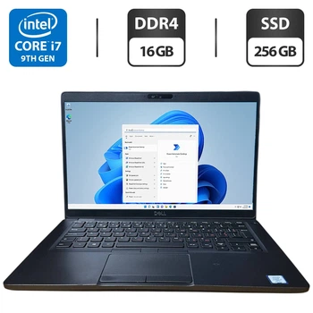 Ноутбук Dell Latitude 5401 / 14" (1920x1080) IPS / Intel Core i7-9750H (6 (12) ядер по 2.6 - 4.5 GHz) / 16 GB DDR4 / 256 GB SSD / Intel UHD Graphics 630 / WebCam б/у