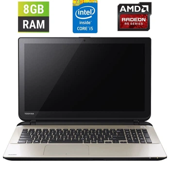 Ноутбук Б-класс Toshiba Satellite L50-B-1DR / 15.6" (1366x768) TN / Intel Core i5-4200U (2 (4) ядра по 1.6 - 2.6 GHz) / 8 GB DDR3 / 128 GB SSD / AMD Radeon R5 M230, 2 GB DDR3, 64-bit / WebCam б/у