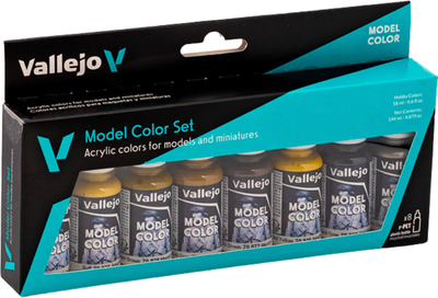 Zestaw farb akrylowych Vallejo Model Color 70.108 Kolory pancerne 8 szt x 18 ml (8429551701082)
