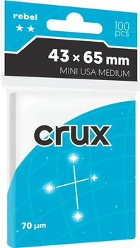 Koszulki na karty do gry Rebel Crux Medium 43 x 65 mm 100 szt. (5906954790934)