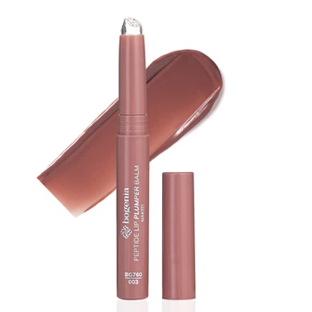 Помада-блиск для об'єму губ Bogenia Peptide Lip Plumper Balm (BG760), 003 Naked Бежева