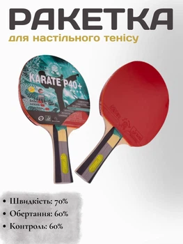 Ракетка для настольного тенниса GIANT DRAGON KARATE ракетка для игры в настольный теннис P40+ 4star