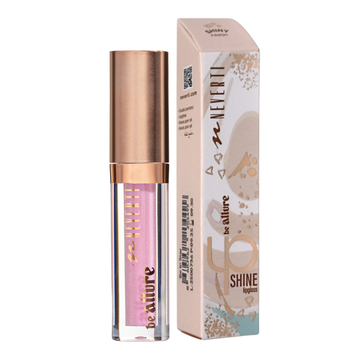 Блиск для губ Neverti Shine Lipgloss шимерний 3 мл (NP803), 002 Bombshell Блідо-рожевий