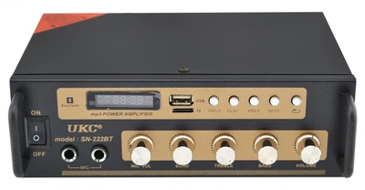 Усилитель звука UKC AMP SN-222BT с Bluetooth, USB и FM-радио (245)