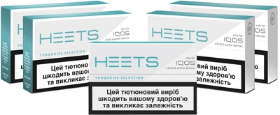 Мініблок стіків для нагрівання тютюну HEETS Turquoise 5 пачок (7622100546351)