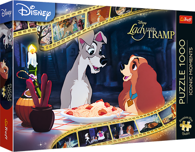 Puzzle Trefl Premium Disney Zakochany Kundel 1000 elementów 10830 (5900511108309)