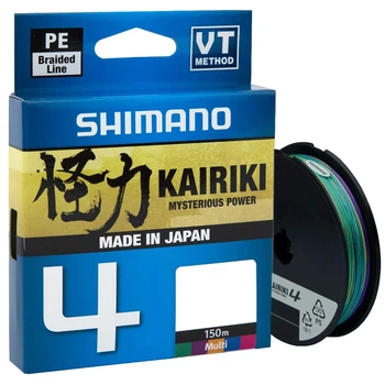 Шнур Shimano Kairiki 4 PE 150m (Multi Color) 0.16mm 8.1kg