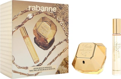 Набір для жінок Paco Rabanne Lady Million Парфумована вода 80 мл + Мініатюра Парфумована вода 20 мл (3349668628728)