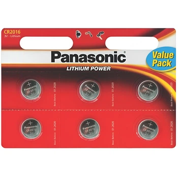 Батарейка Panasonic CR 2016 BL 6шт