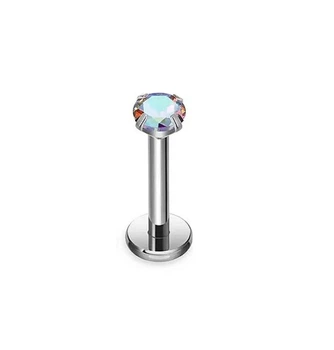 Лабрет с камнем хамелеон (медицинская сталь) Asteel L0303467 8 мм