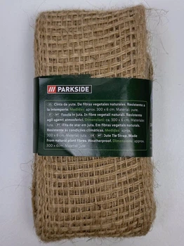 Джутовая крепёжная лента для подвязки растений и деревьев Parkside, 300×6 см