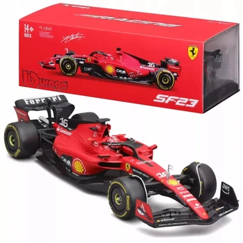 Metalowy model samochodu Bburago Racing Formula Ferrari SF-23 Bolid F1 Charles Leclerc #16 1:24 18-26808 (4893993268085)