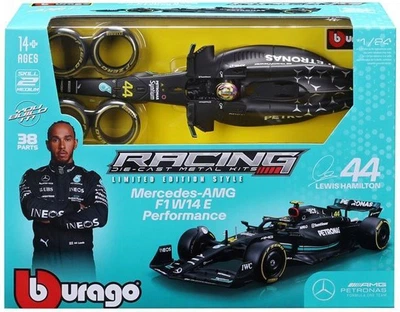 Metalowy model samochodu Bburago Racing Kit Mercedes-AMG Bolid F1 W14 E Performance Lewis Hamilton #44 1:24 18-28510 (4893993285105)