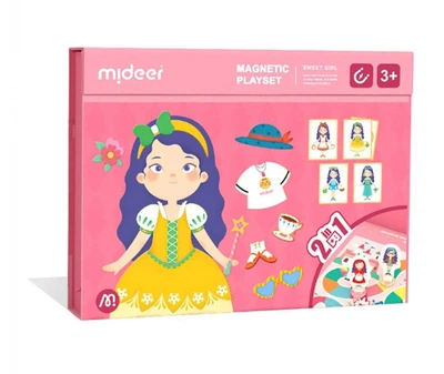 Магнітна книга Mideer Гардероб 2 в 1 рожева