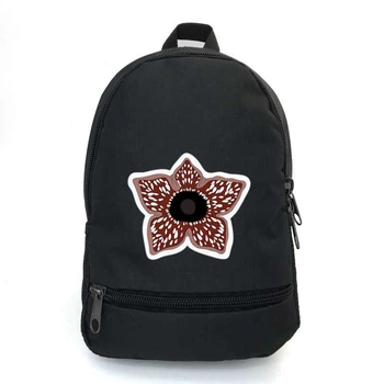 Рюкзак школьный Очень странные дела (Stranger Things 012) School Bag BIG черный 43 х 30 х 17 см