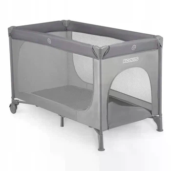 Дитяче ліжечко‑манеж Nukido Ricokids 125×65×78 см, сірий