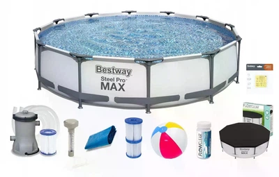 Басейн каркасний Bestway Steel Pro MAX 305×76 см, 4678 л комплект 15в1
