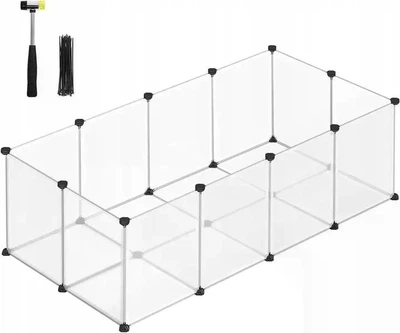 Клетка-манеж для домашних животных Songmics W02 143x73x46 см, для маленьких питомцев