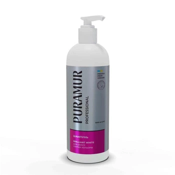 Шампунь Puramur для шерсті світлих кольорів Brilliant White 1000мл