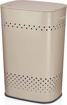 Кошик для білизни Kela Malaga з сидінням Бежевий 60 л (4025457239687)