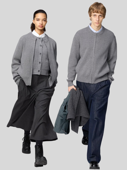 Кардиган Uniqlo розмір 3XL сірий (04) (479731)