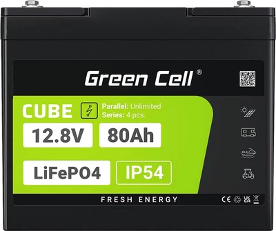 Акумуляторна батарея Green Cell LiFePO4 12.8V 80Ah (LFPGC12V80AH)