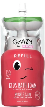 Піна для душа і рук дитяча дой-пак HiSkin Crazy for Kids з ароматом Жувальна гумка 300 мл (5905359806776)