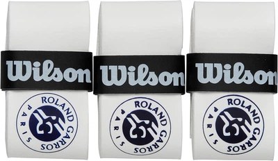 Тенісні накладки білі Wilson Roland-Garros - 3 шт.,