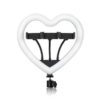 Лампа RGB JM33-13 33cm (Heart Style) з трьома тримачами Чорний