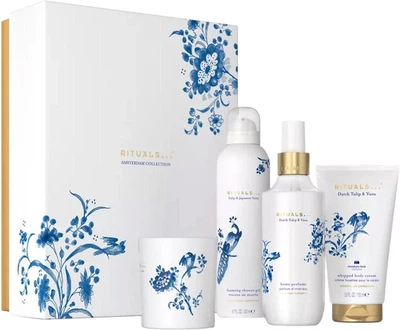Zestaw Rituals Amsterdam Collection Large Żel-pianka pod prysznic 200 ml + Krem do ciała 150 ml + Świeca zapachowa 140 g + Zapach do wnętrz 200 ml (8719134198256)