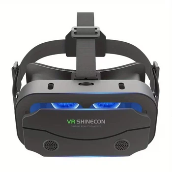 Очки виртуальной реальности для телефона с 3D-эффектом, совместимые с iPhone и Android, для полного погружения в виртуальную реальность, черные