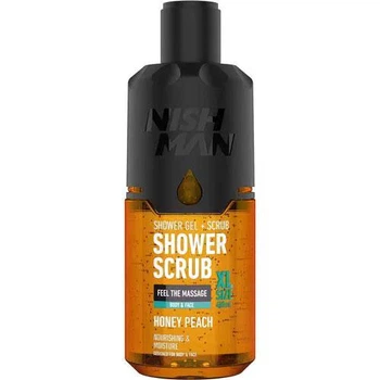 Гель для душа с минеральным скрабом Honey Peach 480 мл Nishman