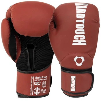 Перчатки боксерские PU HARD TOUCH BO-5229 Размер 12 унции Бордовый