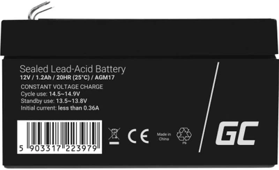 Акумуляторна батарея Green Cell AGM 12V 1.2Ah (5903317223979)