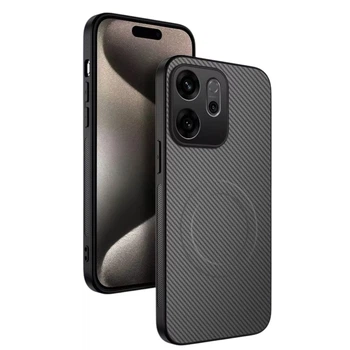 Чохол Carbon Shield with Ring для Oppo Reno14 F з підтримкою бездротової зарядки gray