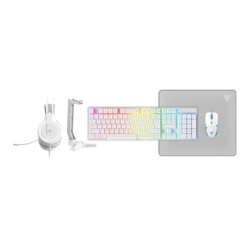 Комплект игровой Fantech P51 5в1 клавиатура Shikari K515/мышьCrypto VX7 /коврикVigil MP356/наушники Flash HQ53 с подставкой Tower II AC304 White