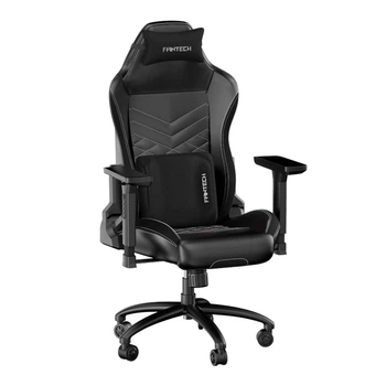 Кресло для геймера Fantech GC-192 Ledar 3D-механизм наклона подлокотников, откидывание на 180°, гидравлика 4-го класса, подушка для поддержки головы и шеи, фиксатор и регулировк Black
