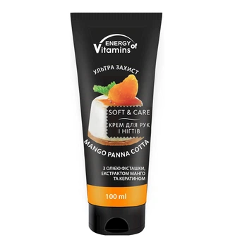 Крем для рук і нігтів Mango Panna Cotta 100 мл ENERGY of Vitamins
