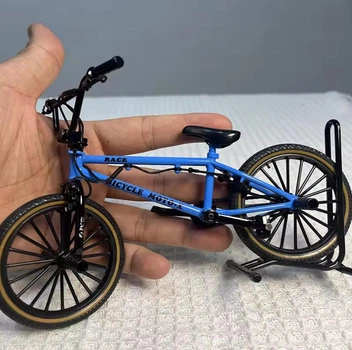 Модель BMX велосипеда 1:8 фингербайк Синий (0622)