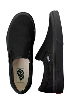 Мужские кеды Vans без шнурков (39 размер) Черный