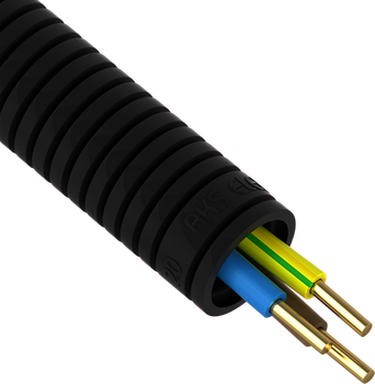 Гофрована труба з кабелями AKS ZIELONKA RKGS 20 + H07V-U 3 x 2.5 25 м (444151EX)
