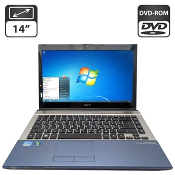 Ноутбук Acer Aspire 4830T / 14" (1366x768) TN / Intel Core i3-2310M (2 (4) ядра по 2.1 GHz) / 8 GB DDR3 / 320 GB HDD / Intel HD Graphics 3000 / WebCam / DVD-ROM б/у