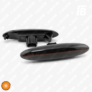 Повторювачі повороту 02 для Toyota Camry Highlander Lexus ES GS IS LED чорні 2 шт. (помаранчевий)